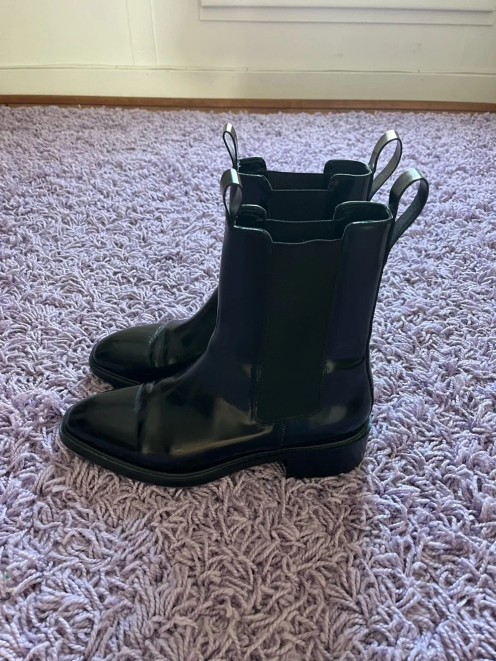 Aeyde Simone Polido Calf Leather Booties - Picture 3 of 11